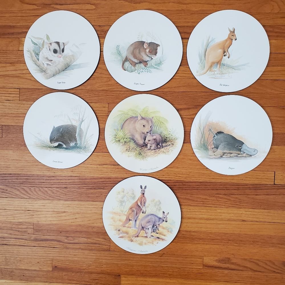 VINTAGE Australian Animals Trivets
